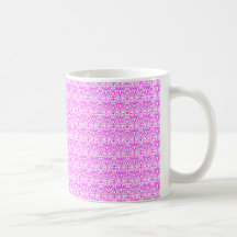 Magenta Lace Coffee Mugs