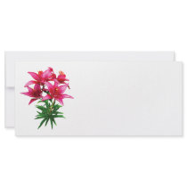 Magenta Lilies Rack Card Design