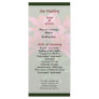 Magenta Lilies Wedding Program Custom Rack Card