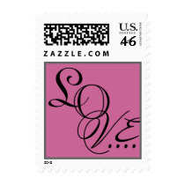 MAGENTA Love Wedding Stamp