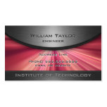 Magenta Metallic Elegance with QR code Business Card Templates