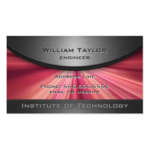 Magenta Metallic Elegance with QR code Business Card Templates