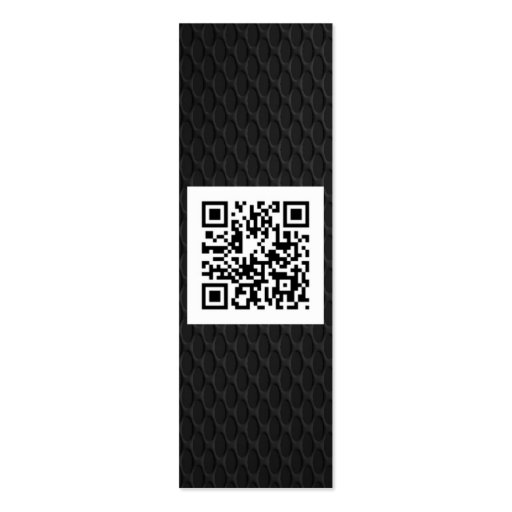 Magenta Metallic Elegance with QR code vertical Business Card Template (back side)