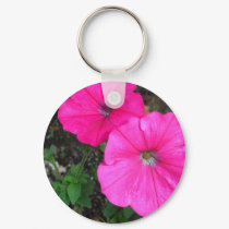 Magenta Morning Glory Keychain