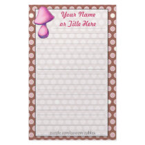 Magenta Mushroom Stationery by Customizables Magenta Mushroom Stationery
