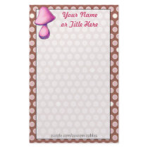 Magenta Mushroom Stationery by Customizables Magenta Mushroom Stationery
