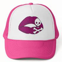 Magenta Poison Lips Hat by turtle53322 Magenta Poison Lips Hat