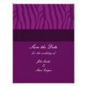 Magenta Purple Save the Date Announcements