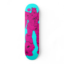 Magenta robot skateboards by digisin Magenta robot skateboards
