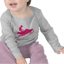 Magenta-Snowmobiler Tee Shirts