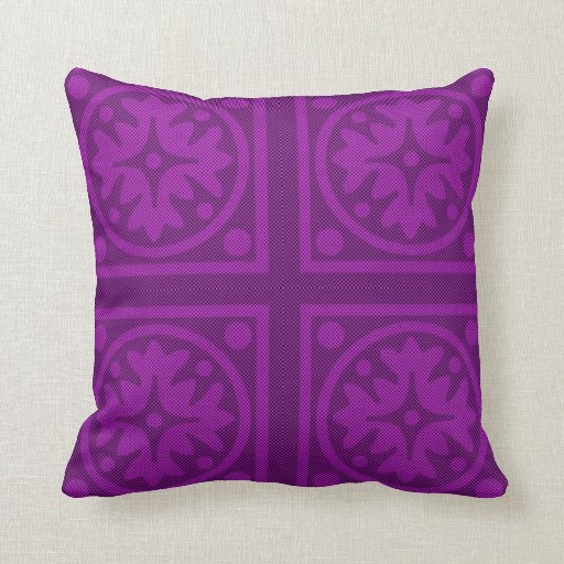 Magenta Solid Color Pillow Design Zazzle