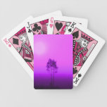 Magenta Trees Playing Cards