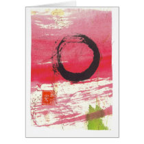 Magenta Zen Circle cards