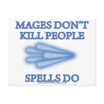 Mages Don't Kill People... postcards