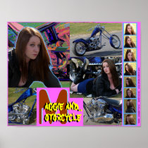 Maggie and Motorcycle Posters