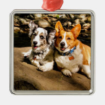 Maggie y Charlie Ornamento De Navidad