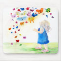 Maggies Butterflies Mousepad by mozache Maggies Butterflies Mousepad