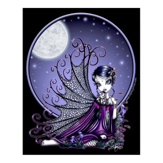 Maggy Blue Moon Adorable Fairy Poster print