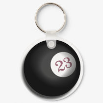 Magic 23 Ball of Chaos Theory keychains