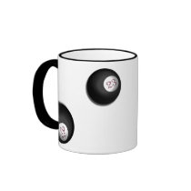 Magic 23 Ball of Chaos Theory mugs by JaZilla Magic 23 Ball of Chaos Theory mugs