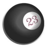 Magic 23 Ball of Chaos Theory Round Sticker