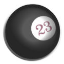 Magic 23 Ball of Chaos Theory stickers by JaZilla Magic 23 Ball of Chaos Theory stickers