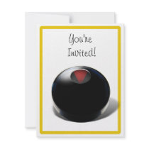 Magic 8 Ball ( Add Your Answer) Personalized Invitations