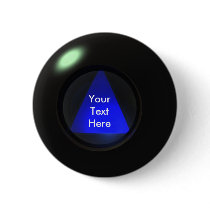 Magic 8 ball button by Buttonpusher Magic 8 ball button