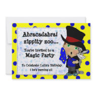 Magic Birthday Party Invitation invitation