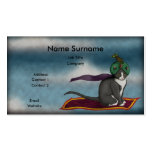 Magic Carpet Cat, business card template