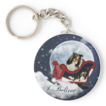 Magic Christmas Sheltie Keychains