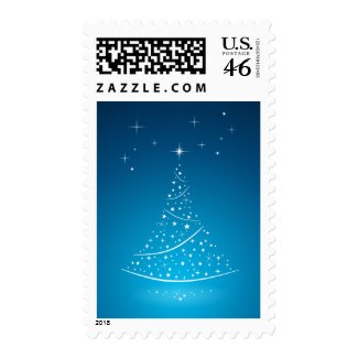 Magic Christmas Tree (blue) stamps stamp