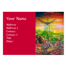MAGIC DUEL BETWEEN BRADAMANT AND NEGROMANCER BUSINESS CARD