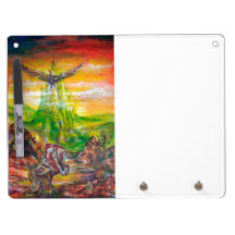 MAGIC DUEL BETWEEN BRADAMANT AND NEGROMANCER DRY ERASE WHITEBOARD