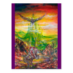 MAGIC DUEL BETWEEN BRADAMANT AND NEGROMANCER POST CARD