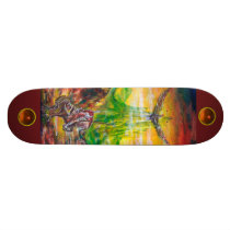 MAGIC DUEL BETWEEN BRADAMANT AND NEGROMANCER SKATEBOARD DECK