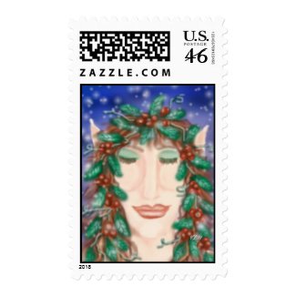 Magic Elf Holiday Postage stamp