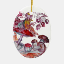 MAGIC FOLLET OF MUSHROOMS CHRISTMAS TREE ORNAMENTS