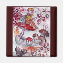 MAGIC FOLLET OF MUSHROOMS FRIDGE MAGNETS