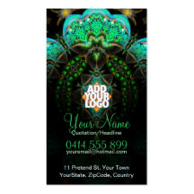 Magic Garden Fractal Business Card