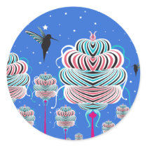 MAGIC GARDEN STICKER BLUE stickers