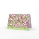 Magic Green & Purple Congratulations cards