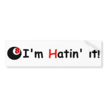Magic H8te Ball 'H8te' bumper sticker bumper stickers by magich8teball Magic H8te Ball 'H8te' bumper sticker bumper stickers