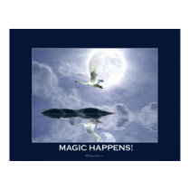 MAGIC HAPPENS Swan Motivational posters
