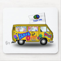 Magic Hippie Van mousepads by oldrockerdude Magic Hippie Van mousepads
