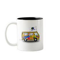 Magic Hippie Van mugs by oldrockerdude Magic Hippie Van mugs