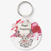 Magic Hoppens Cute Personalized Keychains by zooogle Magic Hoppens Cute Personalized Keychains