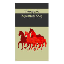 Magic  Horses Business Card Templates