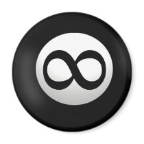Magic Infinity Ball Magnet by rosaamarilla Magic Infinity Ball Magnet