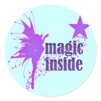 Magic inside stickers